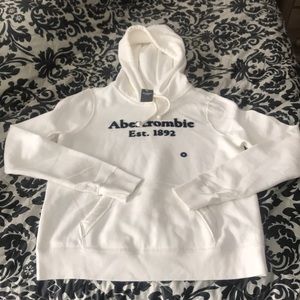 Abercrombie white Hoodie